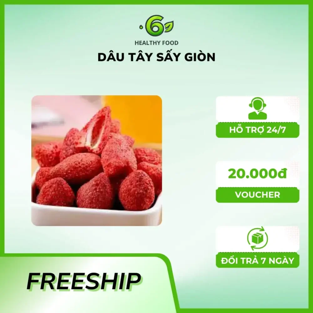 dâu tây sấy giòn 2)