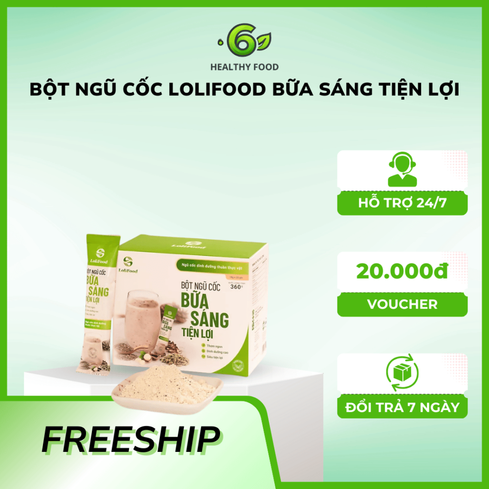 Bột Ngũ Cốc Lolifood Bữa Sáng Tiện Lợi